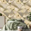Papel pintado geométrico en relieve tridimensional PVC fondo de pared retardante de llama para chimenea pegatinas de pared autoadhesivas cocina papel pintado de alto valor de color