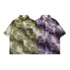 Camisa Floral de Verano Estilo Japonés Nueva Camisa de Manga Corta Holgada Casual Retro Estilo Hawaiano Tailandés Hong Kong Ins 2025