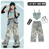 Roupas de Hip-Hop e Jazz para Meninas Verão Mostrando o Umbigo Macacão Jeans com Alças Roupas da Moda para Passarela Roupas de Jazz