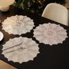 Jogo Americano de Natal Molde por Injeção PVC Redondo para Tigela Impermeável e à Prova de Óleo Jogo Americano de Mesa Festa Jantar em Família Jogo Americano Decorativo de Flores