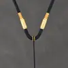 Corda de Pingente Trançada Grossa Feita à Mão Corda de Colar Masculina Pingente com Corda Ajustável para Pingente Amuletos Thangka Buda