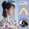 Clip artefacto fijo para coleta alta estilo Yang Zi 2023 Nuevo Pasador para flequillo pasador clip para coleta tocado