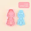 Serie Princesa Corona Unicornio Molde para Galletas Castillo 3D Realista Molde para Galletas Estampado de Arcilla DIY