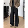Calças casuais masculinas, calças esportivas de perna reta, novo estilo 2026, calças de moletom de perna reta, calças masculinas largas e curvas