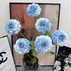 Flor Artificial 6 Cabezas Peonía Koi Muebles para el Hogar Flor Simulada Guía de Camino de Boda Color Degradado Flor de Peonía Simulada Flor Decorativa