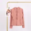 Jaqueta com Capuz Lulu em Estoque com Etiqueta, Entrega Direta, Roupa para Corrida e Yoga, Cardigan Esportivo Slim-Fit com Zíper