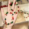 Pulsera de Borla con Cuentas de Cascabeles Edición Limitada de Navidad para Mujer Nueva Cascabeles Retro Lujo Accesible Pulsera de Gama Alta