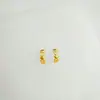 Aretes de Moño Dorado, Gama Alta, Ligeros y Lujosos, Aretes de Moño Versátiles, Aretes de Imitación de Oro de Arena Vietnamita