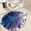 Alfombra absorbente antideslizante para baño del hogar, alfombra absorbente con drenaje de agua para encimera de cocina, alfombrilla de suelo simple de tierra de diatomeas con forma de hoja