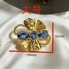 Banhado a Ouro Real 18K Borboleta Zircônia Espaçadores com Furo Passante Acessórios para Joias Artesanais DIY Fabricante