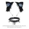 Cosplay Tiara de Orelhas de Gato Cauda de Gato Joias Feito à Mão Fofa Menina Gato Orelha de Animal Acessórios de Cabelo Conjunto de Acessórios de Cauda de Animal
