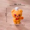 Adorno creativo de oso de resina para tienda de pizza, accesorio para casa de muñecas DIY, decoración del hogar, adorno pequeño para coche y escritorio