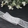 Tang Long Blanco Ribete de Encaje No Elástico Tejido de Malla Ligero de Punto de Urdimbre Tela para Ropa Ropa Interior Accesorios para Vestidos de Novia Ribetes de Encaje