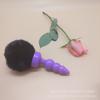 Novo 3 contas de silicone macio plug anal de volta corte divertido plug anal bola de pele fox tail fabricantes atacado