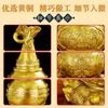 Calabaza Tianyi, decoración de latón con nueve tortugas, escritorio abierto de latón con tapa abierta, hogar, sala de estar, ocho tesoros, decoración Fu Lu Shou
