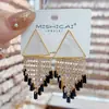 Pendientes Triangulares Geométricos Exagerados para Mujer, Diseño Elegante y con Estilo, Pendientes de Botón de Nicho, Nuevo Modelo 2024