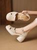 Sandalias Cerradas de Tacón Alto y Plataforma Gruesa de 7 cm para Mujer, Nuevo Estilo Verano 2026, Tacón Grueso, Huecos, Sandalias Romanas de Correa Única