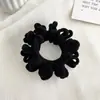 Elástico de Cabelo Colorido Floral de Pelúcia para Mulheres Popular na Internet Coreana Menina Doce Corda de Cabelo Rabo de Cavalo Outono e Inverno Corda de Cabelo Simples