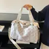 Bolsa de viagem leve para viagens curtas, bolsa de fitness para ioga e dança para mulheres, bolsa de bagagem portátil de grande capacidade para viagens de negócios e armazenamento