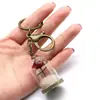 Llavero de la Rosa del Principito Llavero de Rosa Colgante de Joyería con Cubierta de Vidrio