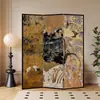 Divisória de Tela Floral e de Pássaros Vintage Estilo Francês para Sala de Estar, Tela Móvel Minimalista Moderna para Escritório, Hall de Entrada, Quarto e como Divisor de Ambiente