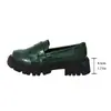 Sapatos Loafer Plus Size de Comércio Exterior Feminino 2026 Outono Inverno Novo Estilo Britânico Versátil Solado Grosso Textura de Pedra Slip-on Flats Feminino