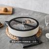 FUU plato de exhibición de frutos secos de lujo ligero Plato para frutos secos de Año Nuevo Caja de almacenamiento para sala de estar en casa Mesa de centro Plato de fruta de alta gama