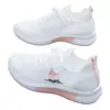 Nuevos Zapatos Blancos de Primavera y Verano para Mujer, Tenis Casuales de Tejido Flyknit, Cómodos, Suela Suave, Transpirables, Zapatos para Correr para Estudiantes