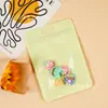 Saco Holográfico Grosso Cor Macaron com Zíper Saco Plástico para Embalagem de Joias Cabo de Dados Saco Yin e Yang Saco Auto-Adesivo Atacado
