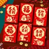 2026 Ano do Cavalo Novo Envelope Vermelho Criativo Tridimensional Festival da Primavera Pacote Vermelho Cavalo Desenho Animado Zodíaco Ano Novo Bolsa Envelope Vermelho Atacado