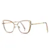 Gafas anti luz azul transfronterizas 3152 doradas armazón óptico calidad TR pasarela original con espejo plano esencial para maquillaje