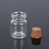 Garrafa de Vidro com Rolha, Garrafa de Vidro Transparente para Desejos, Garrafa Pequena de Vidro Espesso, Garrafa Pequena de Vidro com Rolha de Pequena Capacidade