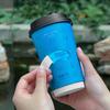 Famosa Tienda de Té con Leche en Internet Vaso de Papel Desechable para Bebidas de Té con Tapa Giratoria Estampada Laminada Doble 500ml Uso Comercial con Impresión de Logo