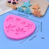 Molde de silicone para açúcar folha de bordo decoração de bolo chocolate sabonete artesanal molde de gesso aromaterapia