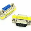 Adaptador macho DB9 porta serial de 9 pinos macho para fêmea adaptador de porta serial comport para conector RS232 direto