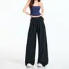Calça Casual Tendência Americana Nova Primavera/Verão 2026, Confortável, Solta, Versátil, Relaxada, Comprimento Total, Emagrecimento, Listrada
