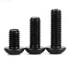 Suministro Tornillo de Acero Inoxidable 201 Zincado Negro Iso7380 Cabeza Redonda Semiesférica Hexagonal M8