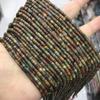 Venta al por mayor transfronteriza Piedra natural Tubo redondo Barra cuadrada Pieza Haixi Passepartout Accesorios para joyería con cuentas Pino rojo Picasso Cuentas sueltas