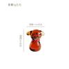 Zibo Glaze Artesanato Pequenos Ornamentos Teddy Koji Chai Dog Bo Mei Dog Crystal Animal Glass Desktop Cute