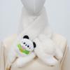 Bufanda Invierno 2024 Nueva Linda Panda Blanco Felpa Cálida Cuello Estudiante Pareja Regalo de Cumpleaños Marea