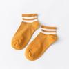 Calcetines cortos de estilo universitario de verano para mujer, versión coreana de dos barras, calcetines náuticos para mujer, calcetines a rayas, calcetines casuales de algodón al por mayor