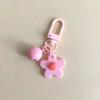 Llavero con forma de flor estilo ins, bonito llavero colgante con forma de bolso, accesorio decorativo con flores coloridas.