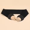 Venta al por mayor de fábrica cinturón elástico para damas cuatro estaciones hebilla decorativa sello de cintura vestido plumífero cinturón ancho
