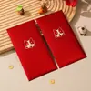 Envelope Vermelho Personalizado Popular Bolo de Aniversário Coroa Dourada Envelope Vermelho Universal Fosco com Opção de Impressão de Logo