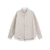 Camisa para Hombre Yidao Vintage 2026 Otoño Nueva Estilo Japonés Tendencia Bloque de Color Cuadros Falsa de Dos Piezas Bolsillo de Parche Holgada Manga Larga