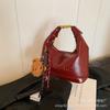 Bolso de Mano de Alta Gama con Textura, Moderno y Versátil para Mujer, Nuevo Estilo de Moda 2026, Popular, de Hombro Único, Cruzado, Bolso Cuadrado Pequeño