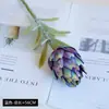 Buquê de frutas de alcachofra artificial para decoração de cena, flores de casamento realistas de alta qualidade, flores artificiais de frutas de alcachofra coreanas