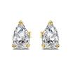 Pendientes de plata de ley S925 de lujo ligeros europeos y americanos para mujer, de 6 a 10 mm, con forma de pera cuadrada, incrustaciones de circonita de alta calidad y viento frío.