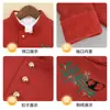 Nuevo Traje Tang de Estilo Chino para Niños Otoño e Invierno Nuevo Estilo Nacional Bordado Conjunto Hanfu Ropa de Invierno para Niños con Forro Polar y Ropa de Rendimiento Engrosada