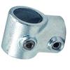 Colgador de Ropa de Resorte Dorado Certificado Tuv Alemán Barandilla Protectora de Valla con Conector de Marco de Tubo Redondo Galvanizado Sin Soldadura y Sin Perforaciones